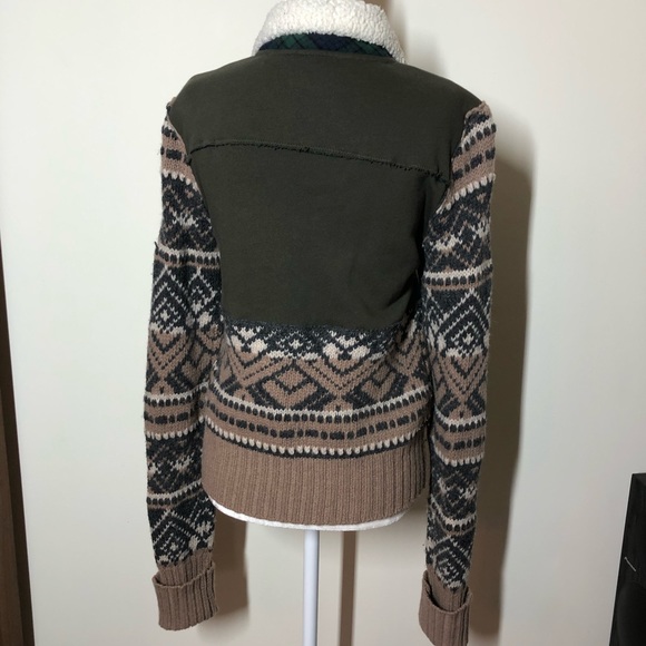Free People Sweater Jacket Wool Cotton - Picture 7 of 10